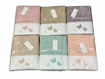 Махровое полотенце Masion Dor MONIQUE BUTTERFLY